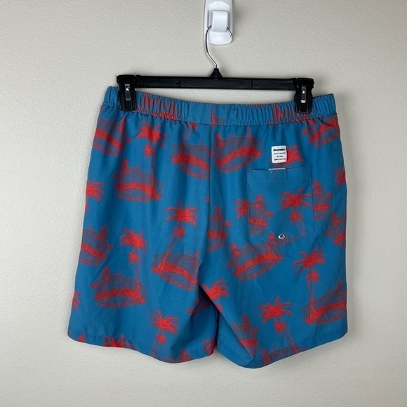 Mosmann Australia Palm Tree Print Swim Shorts - Picture 3 of 4